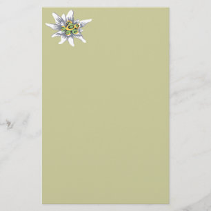 Edelweiss Blume Briefpapier