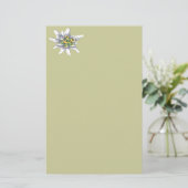 Edelweiss Blume Briefpapier (Stehend Vorderseite)