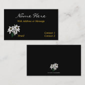 Edelweiss Blume Business/Calling Cards Telefonnummerkarte (Vorne/Hinten)