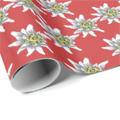 Edelweiss Blume Geschenkpapier (Rolleneckpunkt)