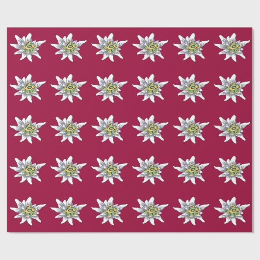 Edelweiss Blume Geschenkpapier (Flach)