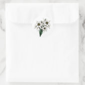 Edelweiss-Blume Runder Aufkleber (Tasche)