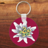 Edelweiss-Blume Schlüsselanhänger (Vorderseite)