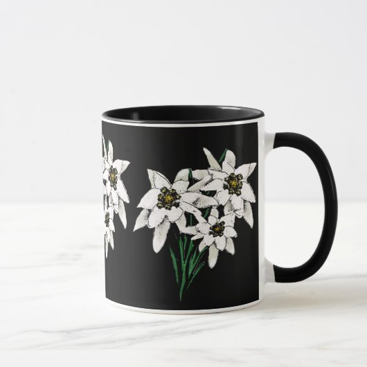 Edelweiss Blume Tasse (Rechts)