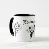 Edelweiss-Blume Tasse (Vorderseite Links)