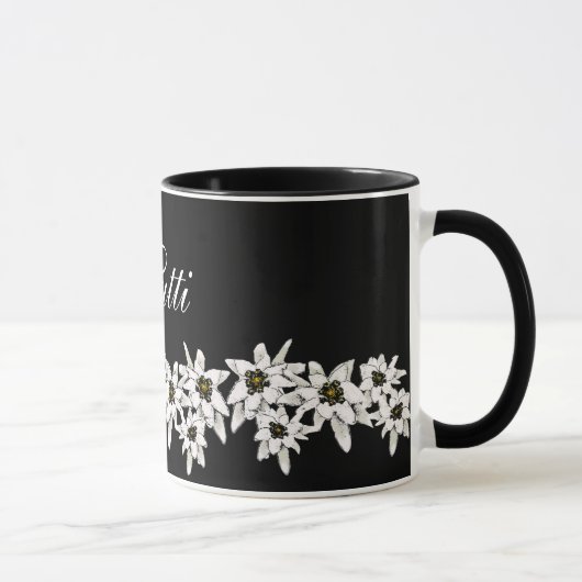 Edelweiss Blume Tasse (Rechts)
