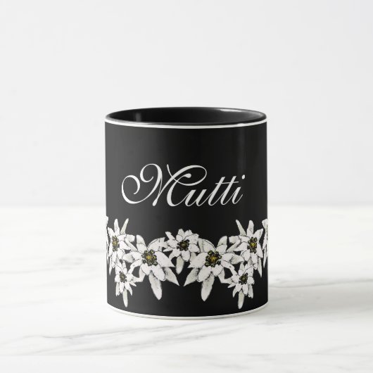 Edelweiss Blume Tasse (Zentrum)