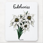 Edelweiss Blumen Mousepad (Vorne)