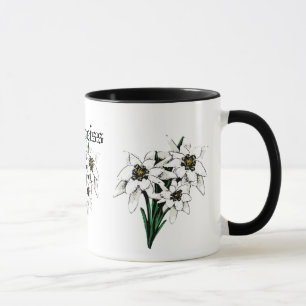 Edelweiss Blumen Tasse