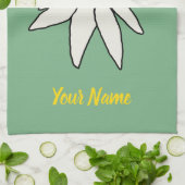 Edelweiss Chalet Blume Retro Huts Vintag Alm Geschirrtuch (Gefaltet)