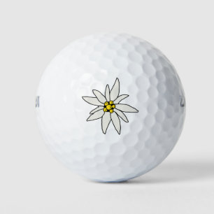 Edelweiss Chalet Blume Retro Huts Vintag Alm Golfball