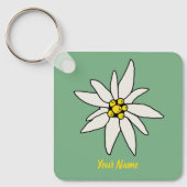 Edelweiss Chalet Blume Retro Huts Vintag Alm Schlüsselanhänger (Vorderseite)