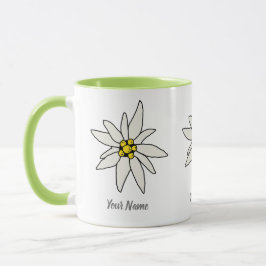 Edelweiss Chalet Blume Retro Huts Vintag Alm Tasse