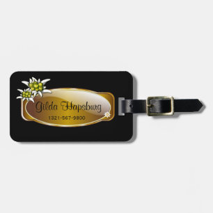 Edelweiss Custom Luggage Tag Gepäckanhänger