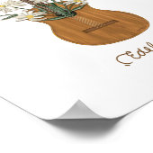 Edelweiss Duet Happy Nostalgic Folk Art Print Poster (Ecke)