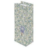 Edelweiss Elegante Rustikale Boutique Geschenktüte Für Weinflaschen (Rückseite Schrägansicht)