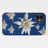 Edelweiss Fall auf dunkelblauem Hintergrund Case-Mate iPhone Hülle (Rückseite (Horizontal))