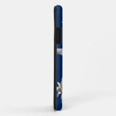 Edelweiss Fall auf dunkelblauem Hintergrund Case-Mate iPhone Hülle (Hinten/Rechts)