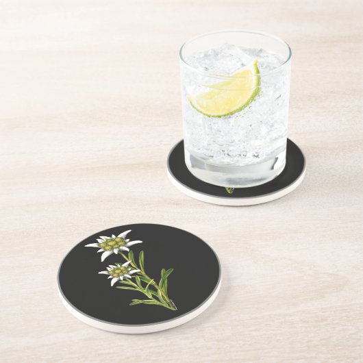 Edelweiss Floral Untersetzer (Seite)