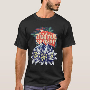 Edelweiss Joyful Season Alpen Weihnachts-Wandern T-Shirt