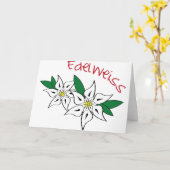 Edelweiss Karte (Gelbe Blume)