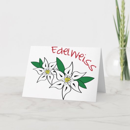 Edelweiss Karte (Vorderseite)