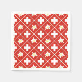 Edelweiss-Muster Serviette (Vorderseite)