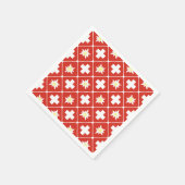 Edelweiss-Muster Serviette (Ecke)