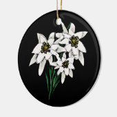 Edelweiss-Ornament Keramik Ornament (Links)