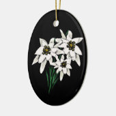 Edelweiss-Ornament Keramik Ornament (Links)