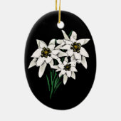 Edelweiss-Ornament Keramik Ornament (Hinten)