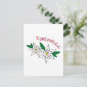 Edelweiss Postkarte (Stehend Vorderseite)