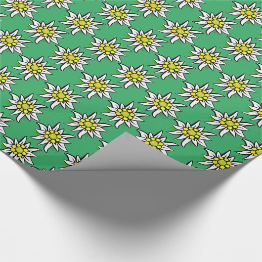 Edelweiß rein geschenkpapier (Ecke)