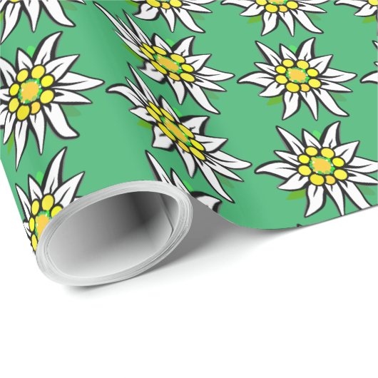 Edelweiß rein geschenkpapier (Rolleneckpunkt)