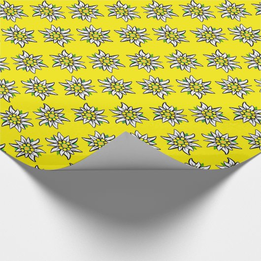 Edelweiß rein geschenkpapier (Ecke)