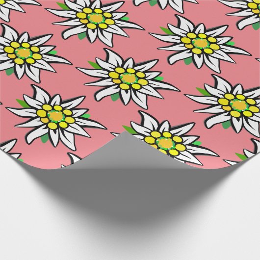 Edelweiß rein geschenkpapier (Ecke)