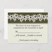Edelweiss RSVP Card (Vorne/Hinten)