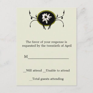 Edelweiss RSVP Card Karte