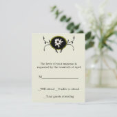 Edelweiss RSVP Card Karte (Stehend Vorderseite)