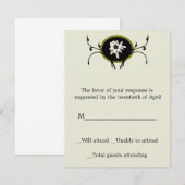 Edelweiss RSVP Card Karte (Vorne/Hinten)