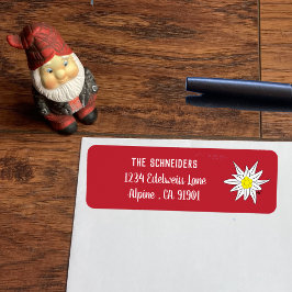 Edelweiss | Rücksendeadressen-Aufkleber der alpine