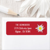 Edelweiss | Rücksendeadressen-Aufkleber der alpine (Insitu)