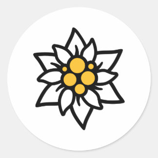 Edelweiss Runder Aufkleber