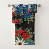 Edelweiss Schweizer alpine Blume Badhandtuch Set (Insitu)