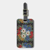 Edelweiss Schweizer alpine Blume Gepäckanhänger (Vorderseite vertikal)