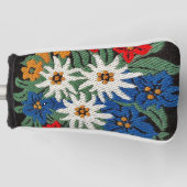 Edelweiss Schweizer alpine Blume Golf Headcover (Vorderseite)