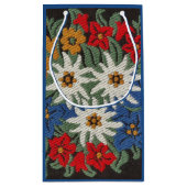 Edelweiss Schweizer alpine Blume Kleine Geschenktüte (Rückseite)