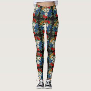 Edelweiss Schweizer alpine Blume Leggings