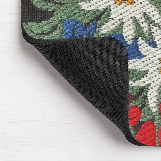 Edelweiss Schweizer alpine Blume Mousepad (Ecke)
