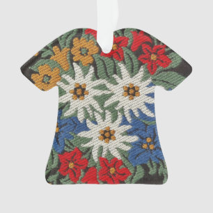 Edelweiss Schweizer alpine Blume Ornament